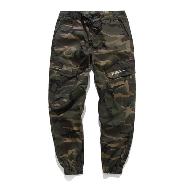 Men Fashion Streetwear Pants Mens Jogger Camo Harem Pants Street Style Youth Casual Camouflage Slim Fit Ankle Trousers Male