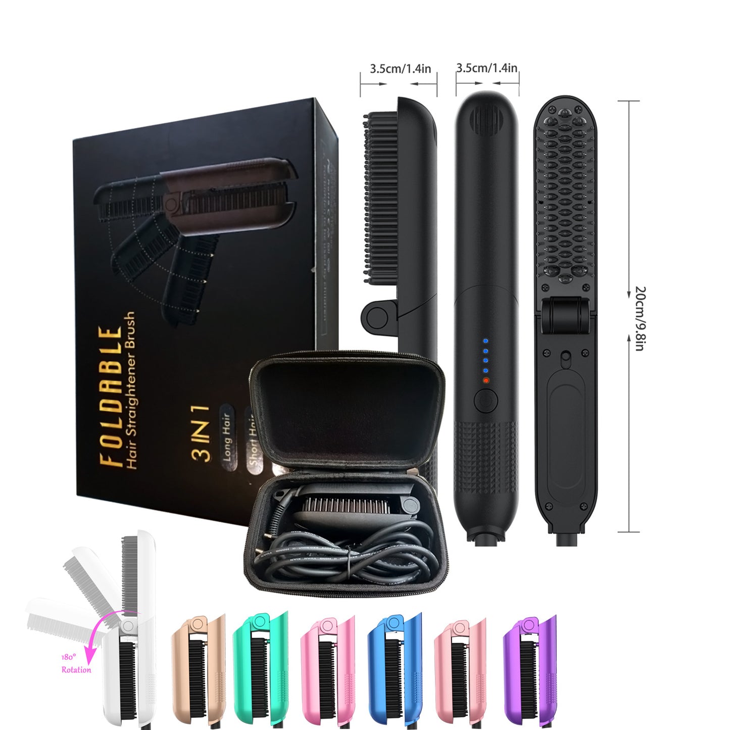 Men And Women Electric Straight Hair Comb