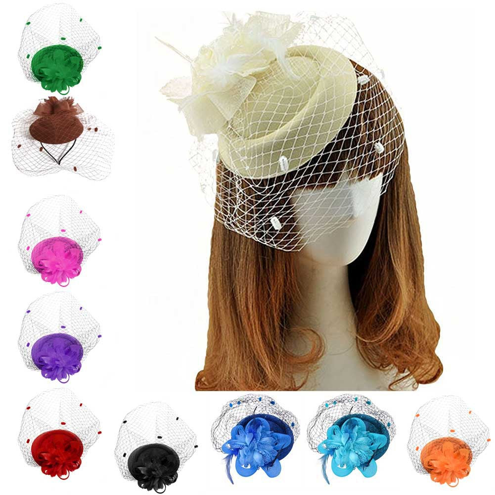 Headdress Net yarn Headdress Top hat Hair accessories