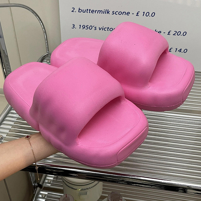 Candy Puff Water Resistant Anti- Slip Leisure Flippers