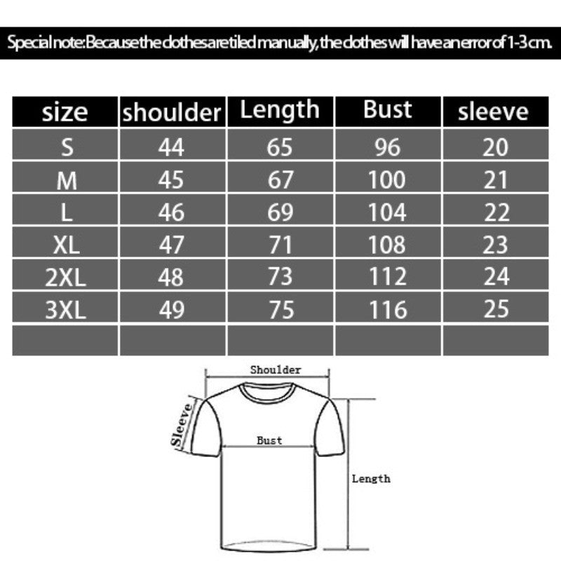 3D Digital Printing Casual Round Neck Short Sleeves