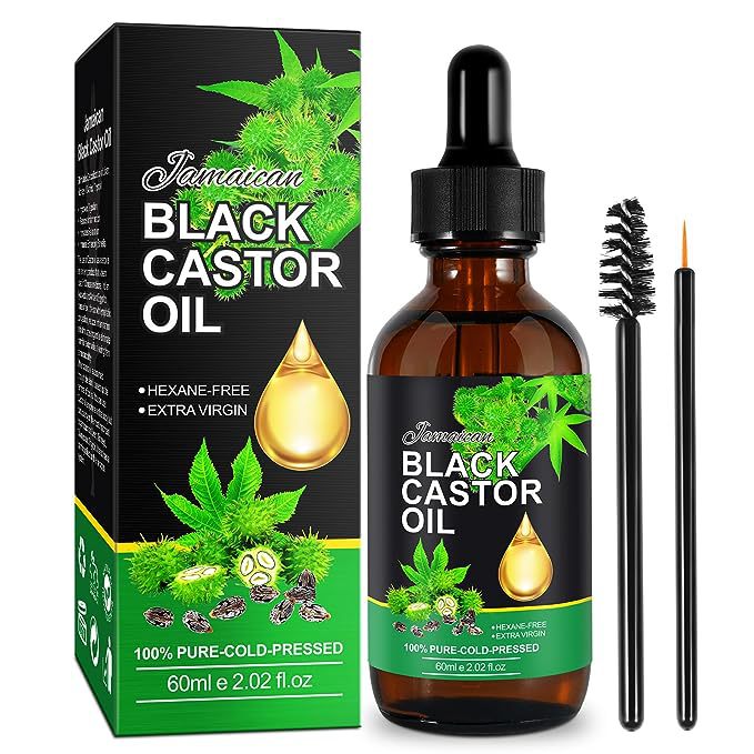 Black Castor Oil Massage Oil Hair Care Essential Oil Cross-border