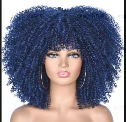 African American Curly Hair Afro Wig