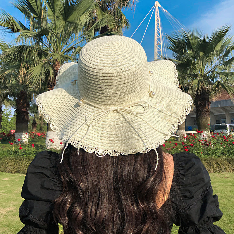 Lady’s Summer Vacation Sunscreen Straw Beach Hat