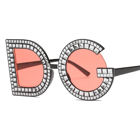 Lady’s UV400 Luxury Diamond DG Mirror Sunglasses