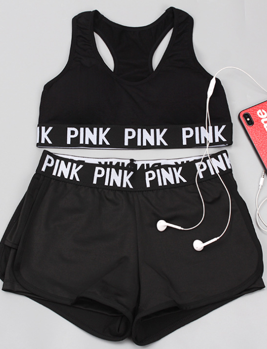 B’more Athletic Pink Lovers Two-Piece Sports Suit