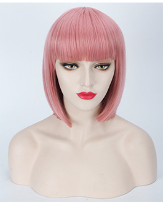 Bang Style  Blunt Cut Anime Cos Wig