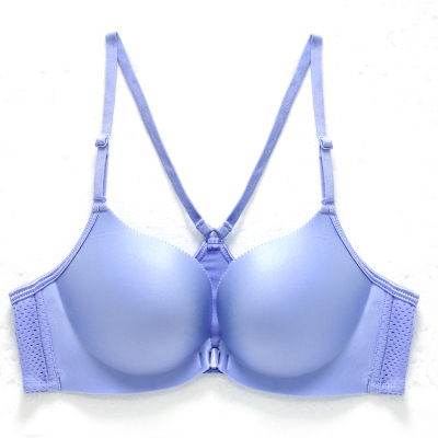 Lady’s Front buckle Seamless T-Strap Bra