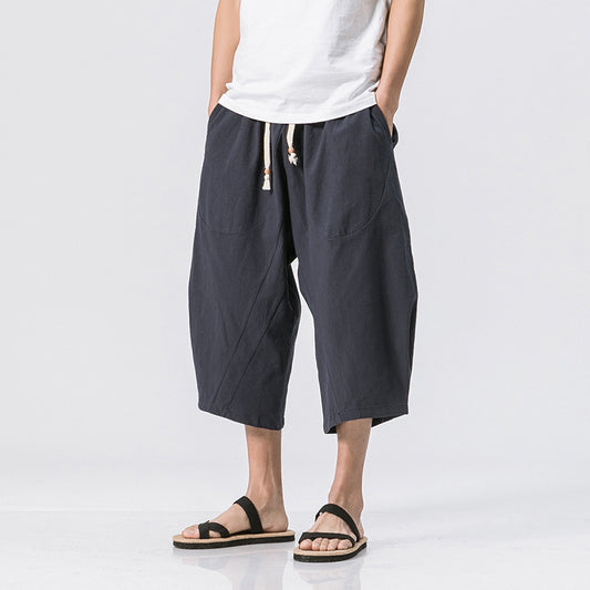 Chinese style cotton and harem pants