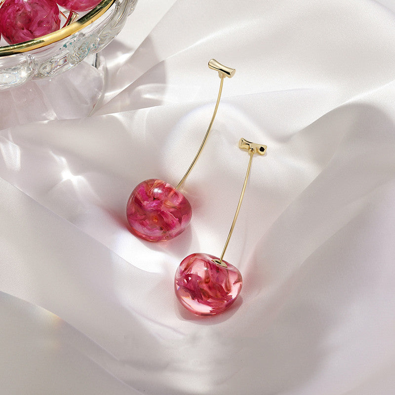 Cute girly cherry earrings