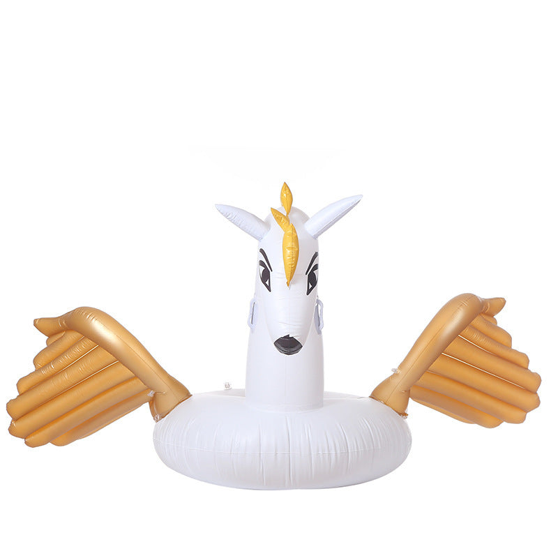 Adult Large Floating Row Unicorn Wings Swimming Ring
