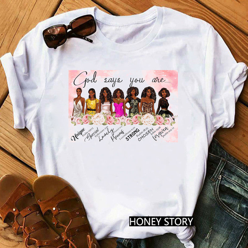 Lady’s House Graphic Print Statement T-shirts