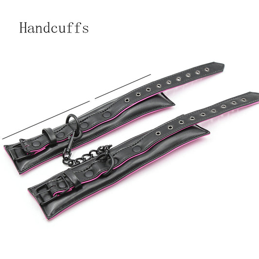 Sexy Adult Products Bundled Handcuffed Leather Alternative Toys