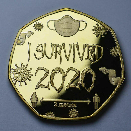 I SURVIVED 2020 MEDAL AND COMMEMORATIVE COLLECTORS MEMENTO TOKEN