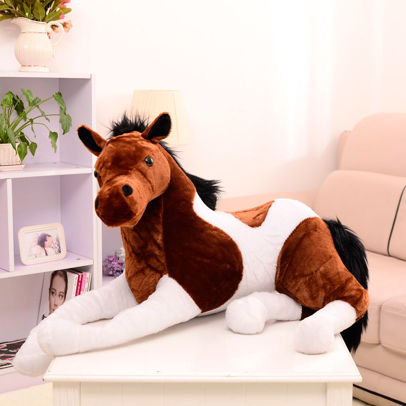 Zodiac Simulation Horse Doll Plush Toys For Children