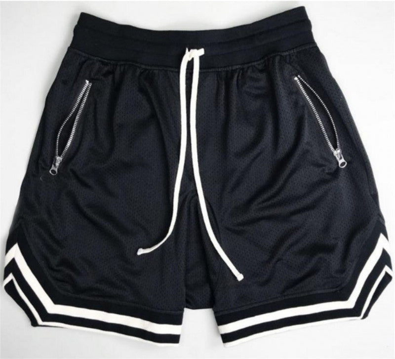 Loose Five-point Pants Retro Sports Over the Knee Basketball Shorts