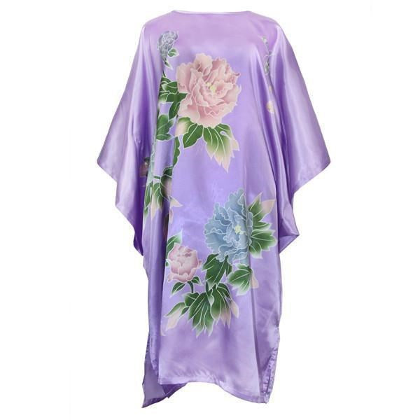 Sexy Female Silk Rayon Robe Bath Gown Nightgown Summer women