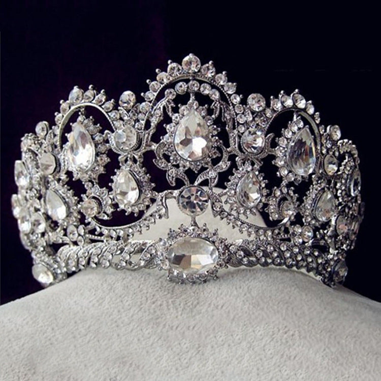 Bridal Rhinestone Wedding Big Crown Headband