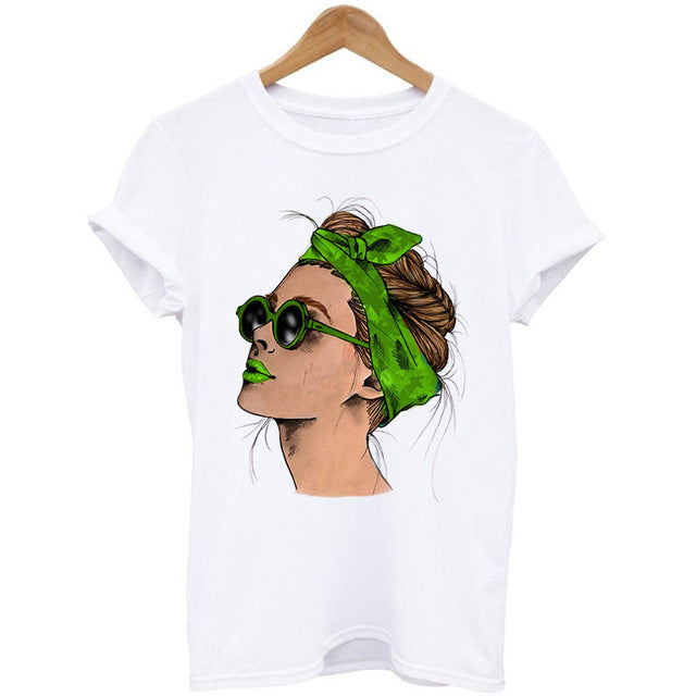 Charm City Hottie Head Print Short Sleeve T-shirt