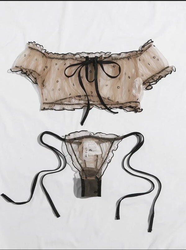 Sexy Lingerie Women Erotic Lace Babydoll Bra Porn Thong Sex Underwear Sleepwear Lenceria Lace Porn Bras Underwear Set Panties