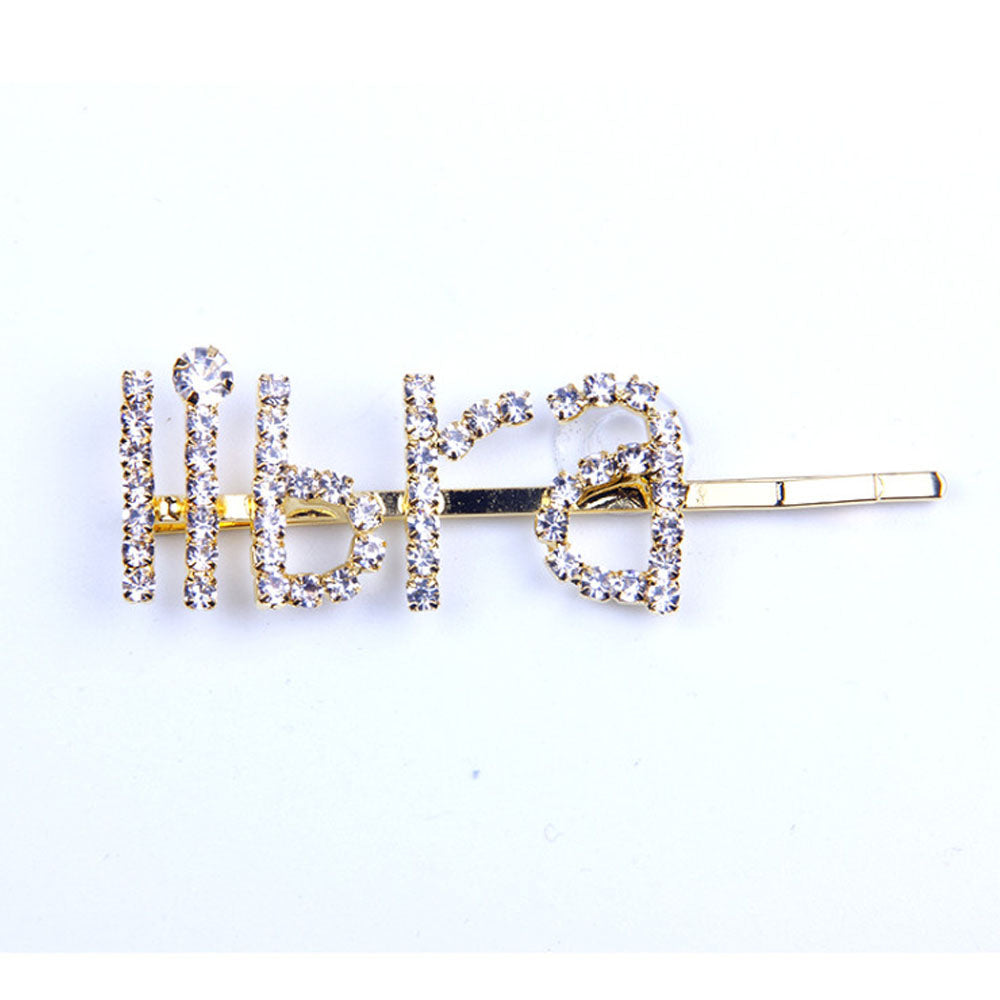 Character DIY Personalized Word Bling Hairpin Clips
