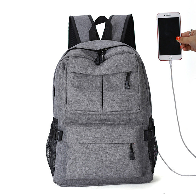 Creative wear-resistant computer shoulder bag USB waterproof shoulder bag travel bag student bag