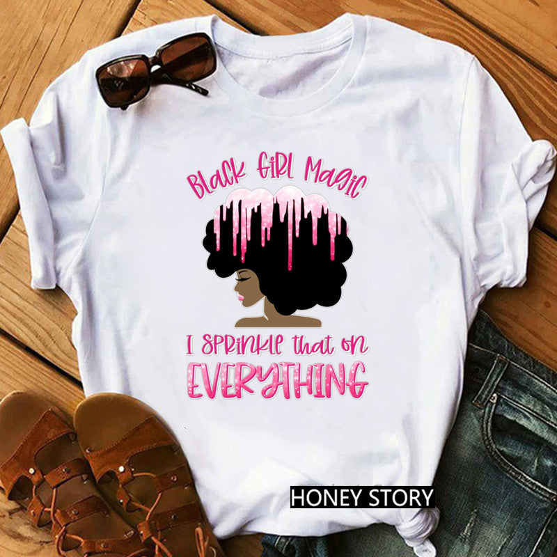 Lady’s House Graphic Print Statement T-shirts