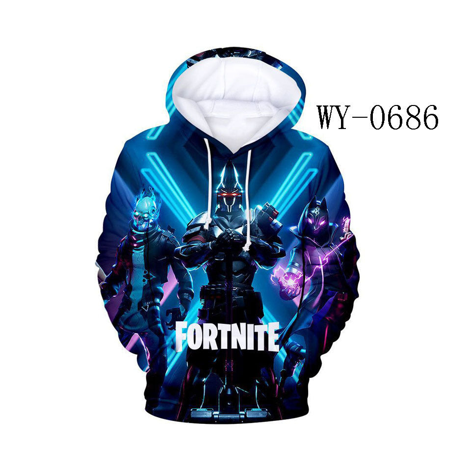 FORTNITE 3D Graphic Print Adult Pullover Hoodies