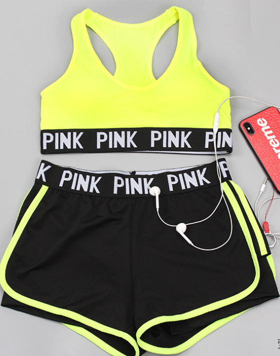B’more Athletic Pink Lovers Two-Piece Sports Suit