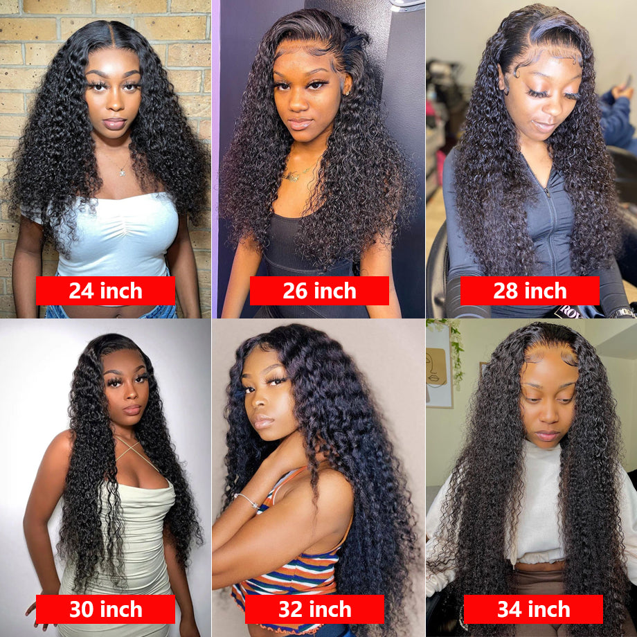 Curly Lace Front Human Hair Wigs For Women Wet And Wavy Hd T