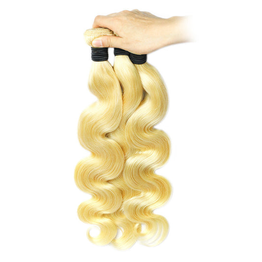 100% Human Hair Blonde (Straight and/ or Body Wave) Bundles 8”- 30”