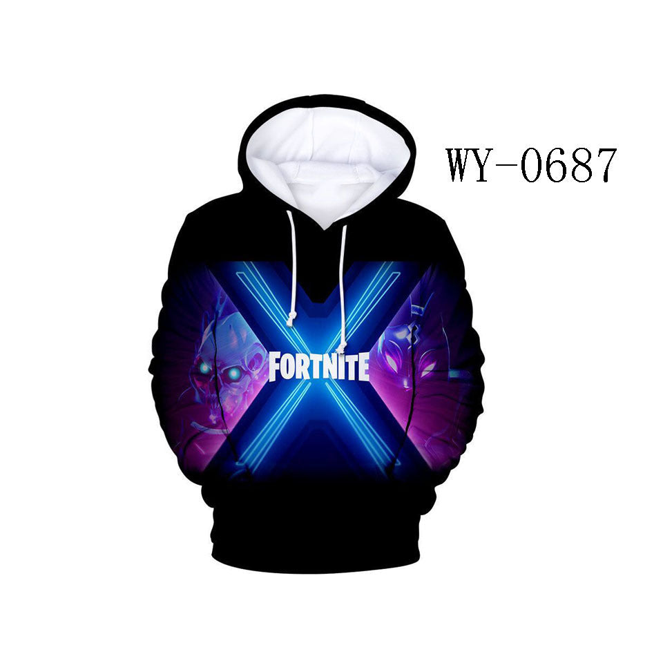 FORTNITE 3D Graphic Print Adult Pullover Hoodies