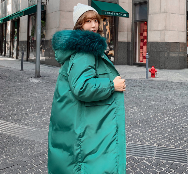 Lady’s Warm Winter Puff Double-Sided Fluff Hooded Coat