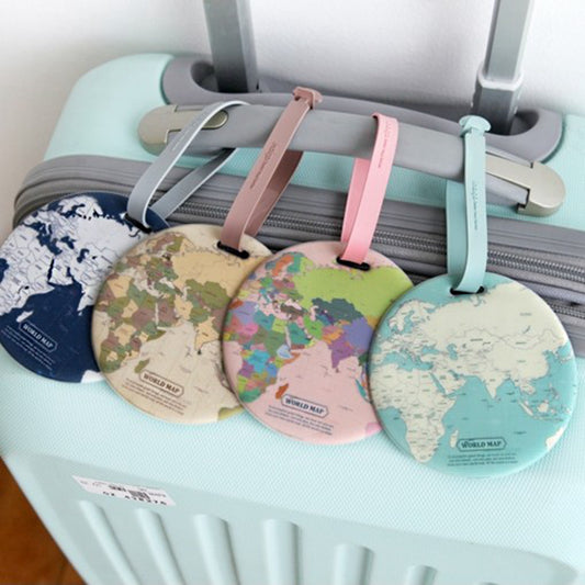 Luggage tag suitcase strap travel label boarding pass suitcase packing with cartoon tag tag shipping card