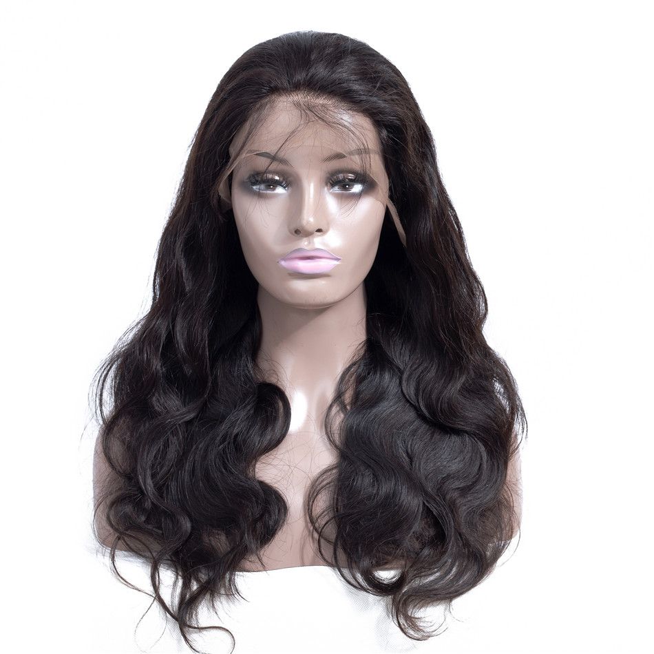 10”- 26” Glue-less Body Wave Lace Front Human Hair Wigs