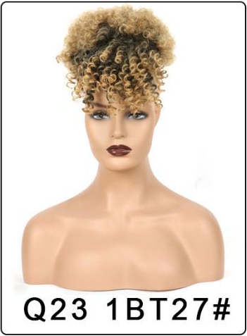 African American Fluffy Hair Bush Bangs + hair pack