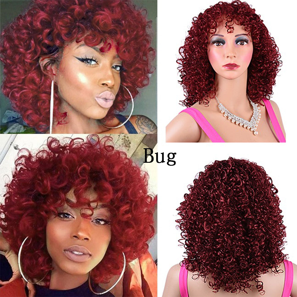 Synthetic Afro Curly Wig African Wigs For Black Women