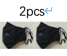 Cotton PM2.5 Anti Dust Activated Carbon Filter Face Mask