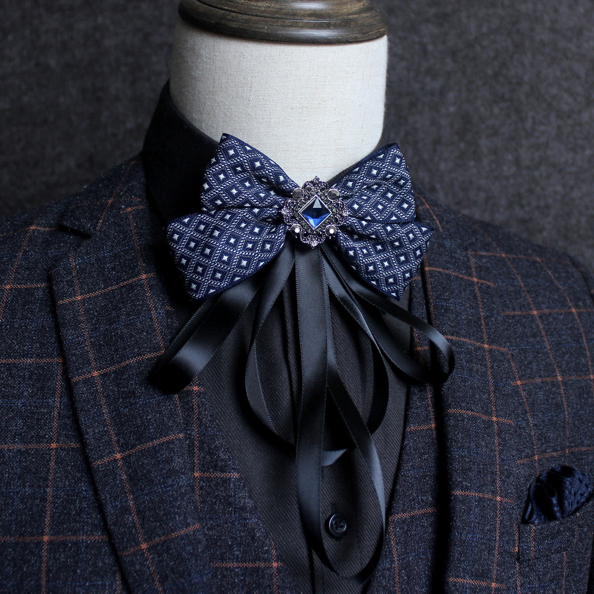 Men's Elegant British Flower Style Bow Tie