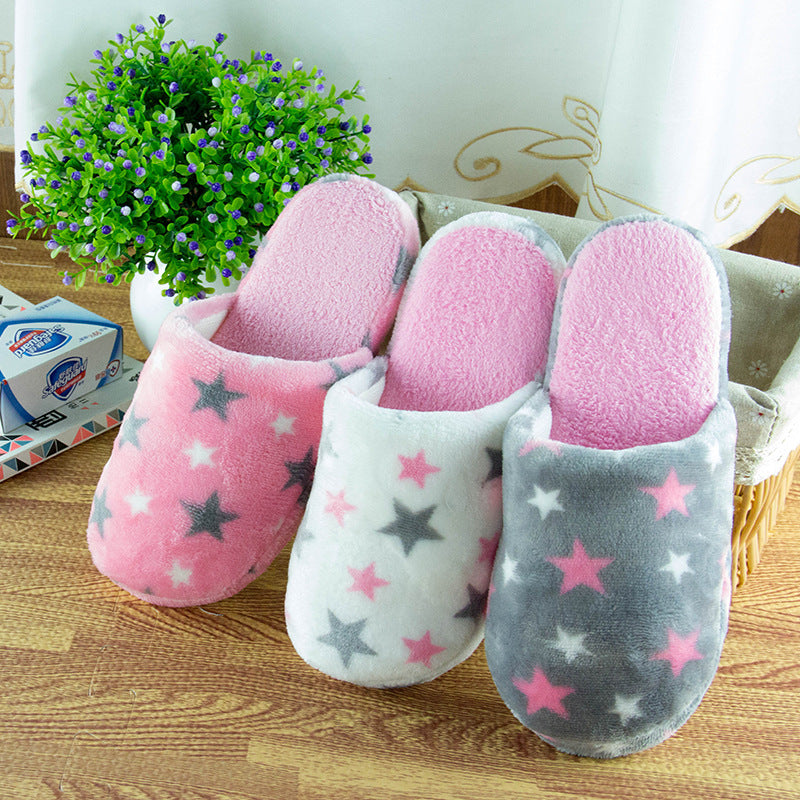 Five. The new cashmere love angle heart cotton slippers, indoor slippers 4.5 yuan Cixi cotton slippers factory wholesale