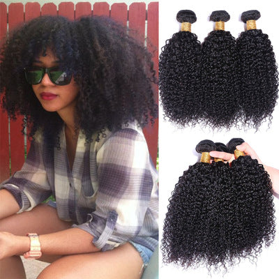 African American Style Kinky Curly 100% Human Hair Bundles
