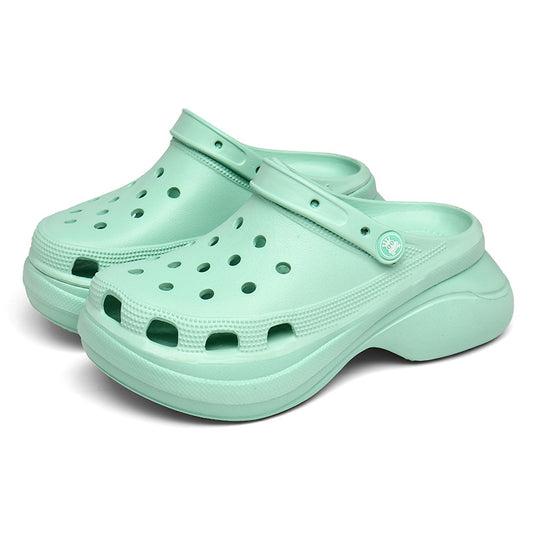 Comfortable Candy Color Thick-soled Croc Style Shoes