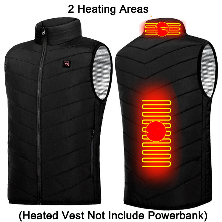2 heated areas, Winter USB Heating Jacket Men's And Women's Fashion Hunting Warm Clothing up to plus size 6X