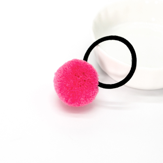 Candy Color Cotton Ball hair ring tie band