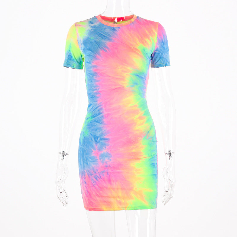 Fluorescent Camouflage Body-con Dress