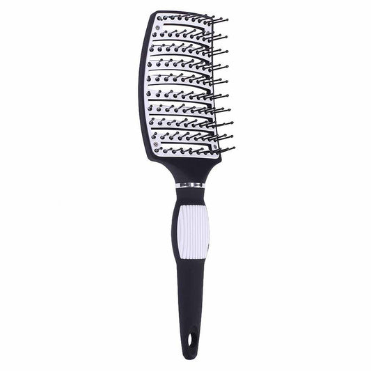 large curved wide tooth anti-slip hair comb derangement brush