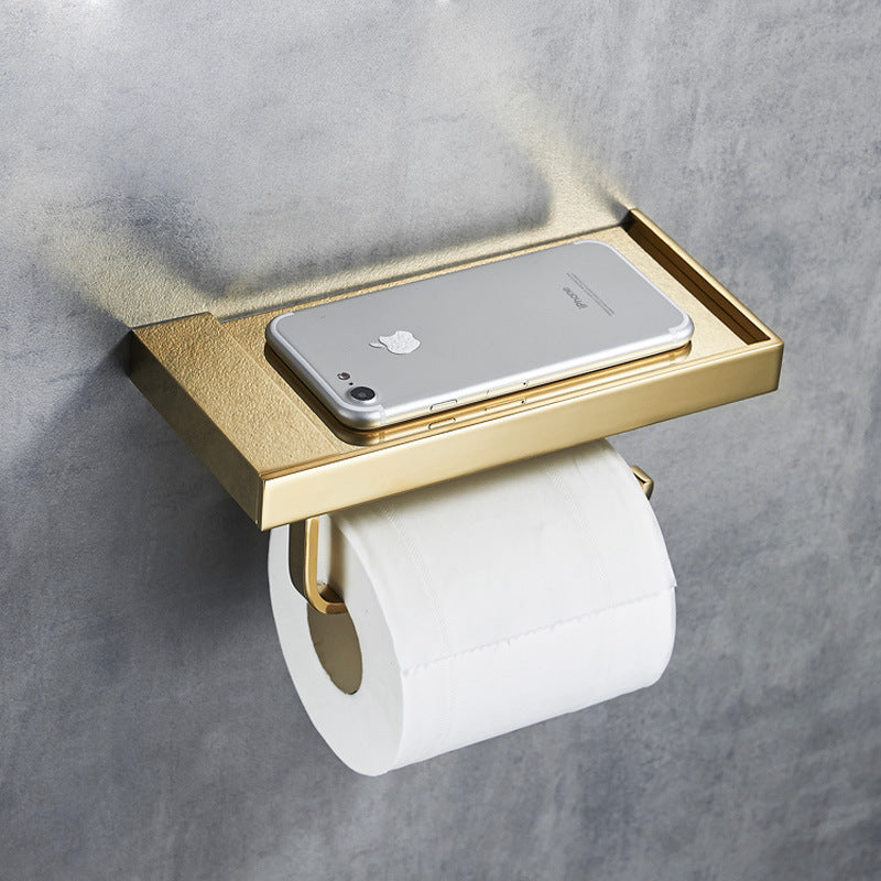 Copper Toilet Paper Cell Phone Holder Rack