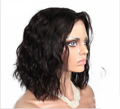 African American Short Curly Lace Front Wig