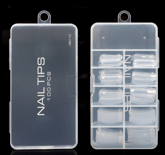 Venalisa Poly Nail Gel Kit 100 piece Acrylic Transparent Crystal Nails with Jelly Gel Polish