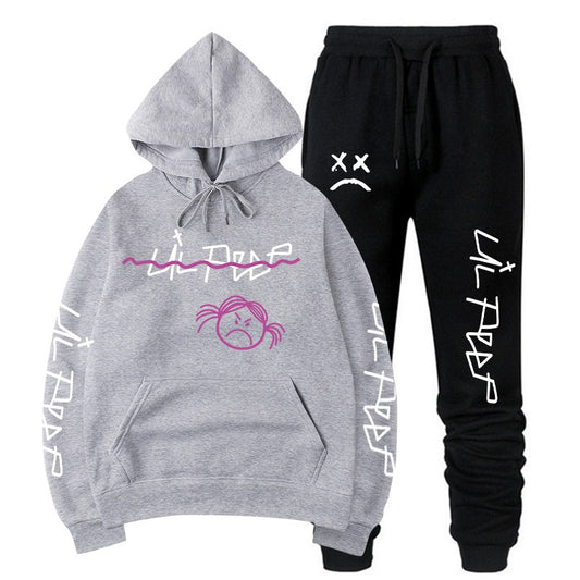 Lil Peep Unisex Hooded Sweatsuits and Short Sleeve Tee- Shirts